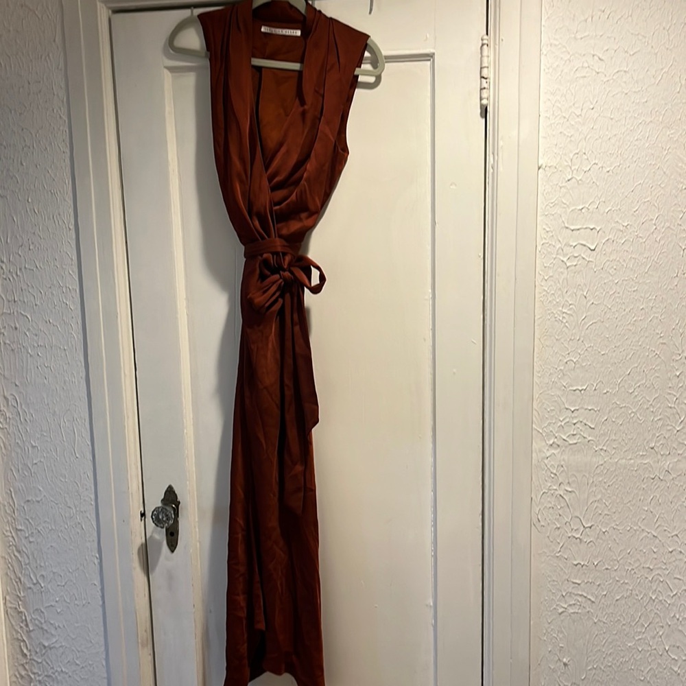 Veronica Beard Satin Wrap Dress